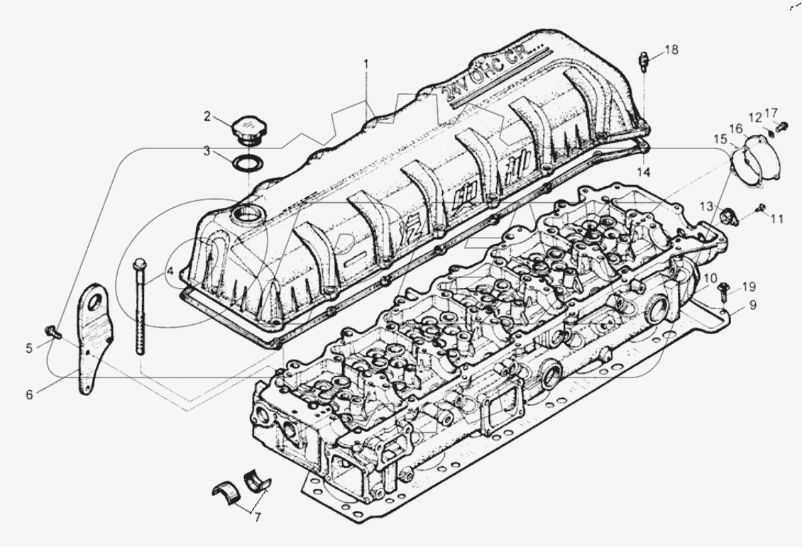  ГОЛОВКА БЛОКА ЦИЛИНДРОВ В СБОРЕ