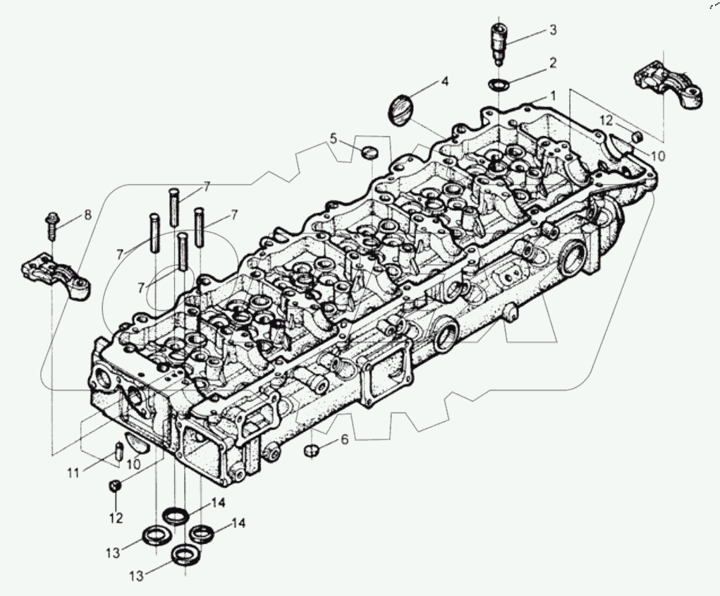  ГОЛОВКА БЛОКА ЦИЛИНДРОВ В СБОРЕ
