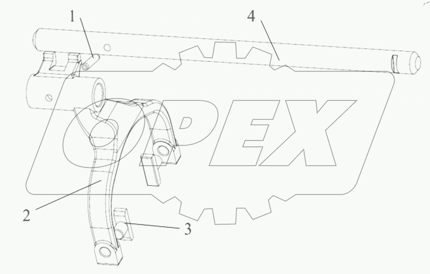  3Rd/4Th Shifting Fork Shaft Assembly