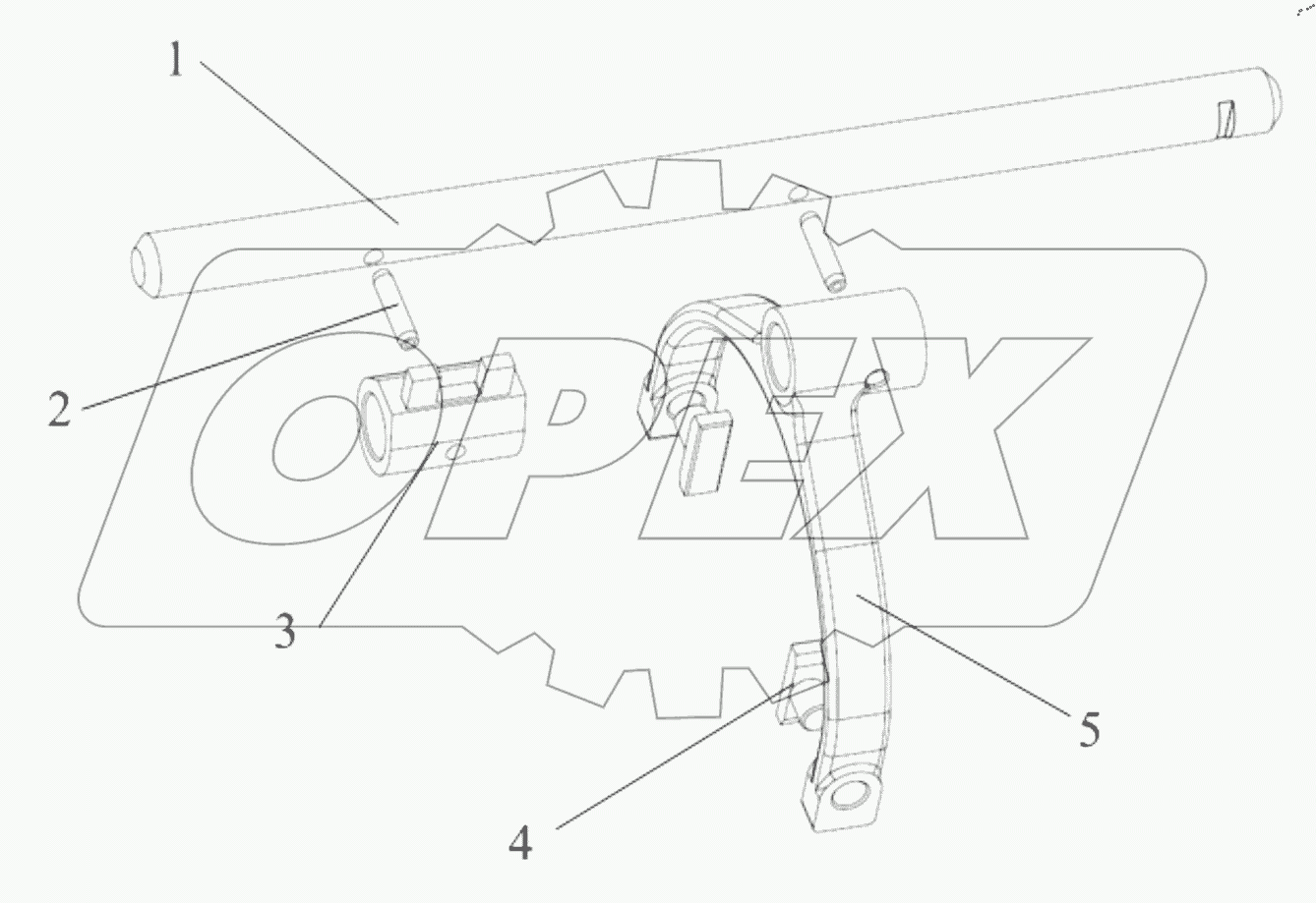  1St/2Nd Shifting Fork Shaft Assembly