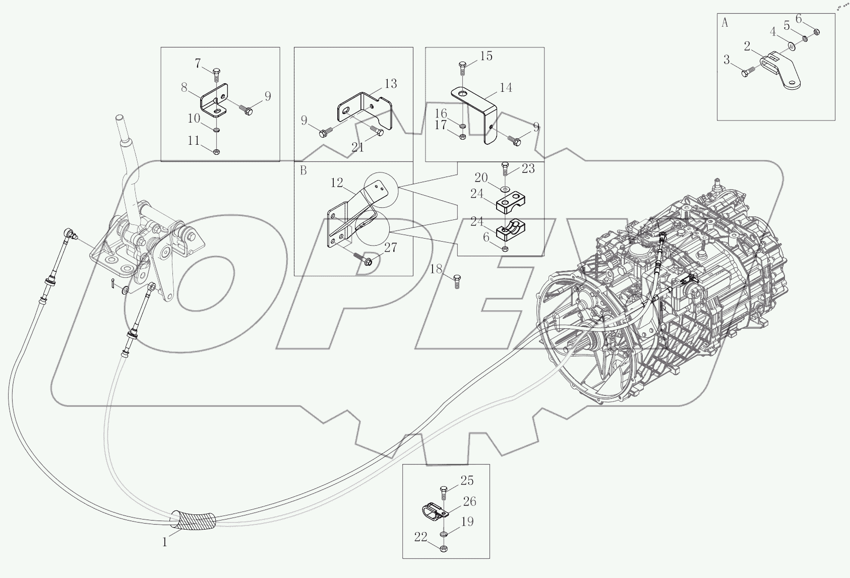  Gearshift Control Mechanism Logic Assembly