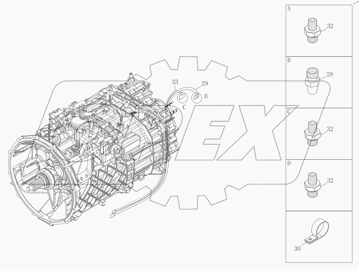  Gearshift Control Mechanism Logic Assembly