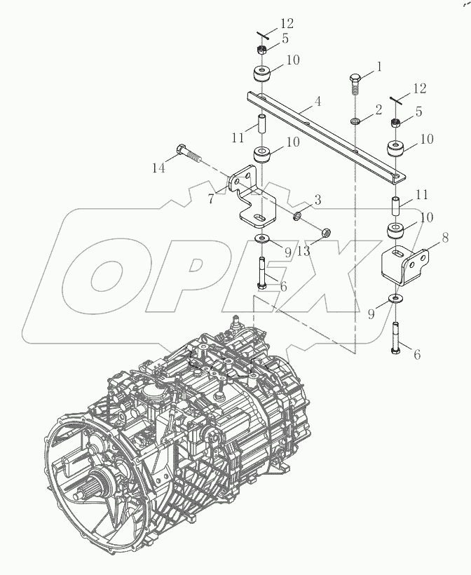  Gearbox Auxiliary Strut Logic Assembly