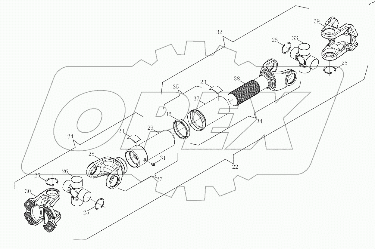  Drive Shaft Logic Assembly