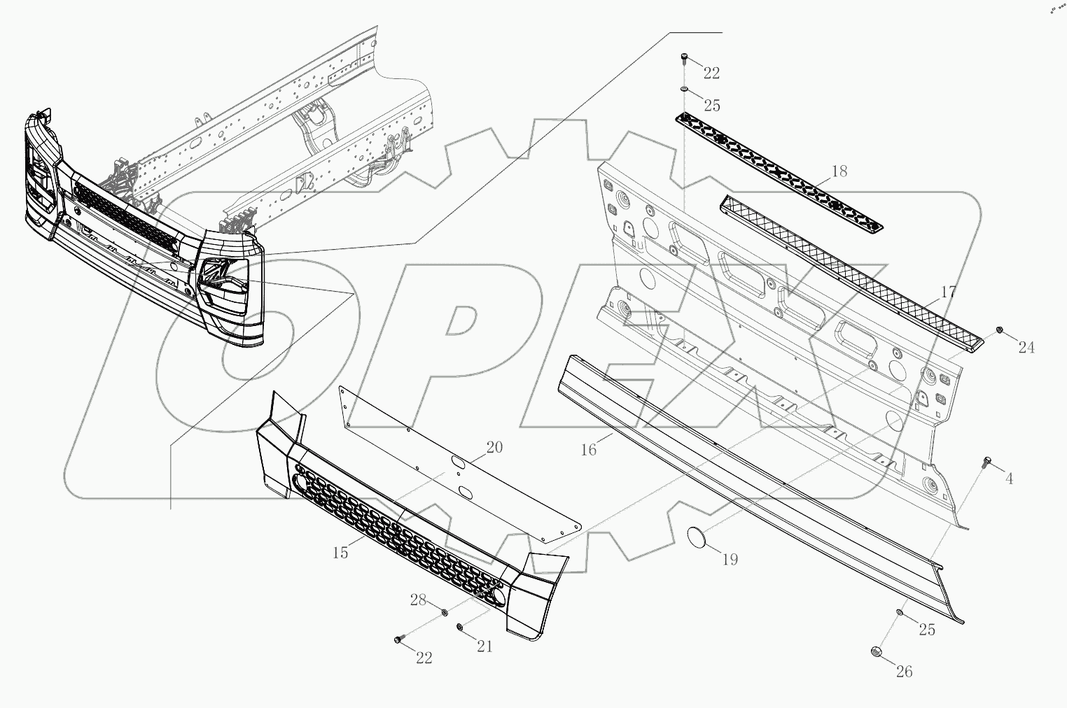  Front Bumper Logic Assembly
