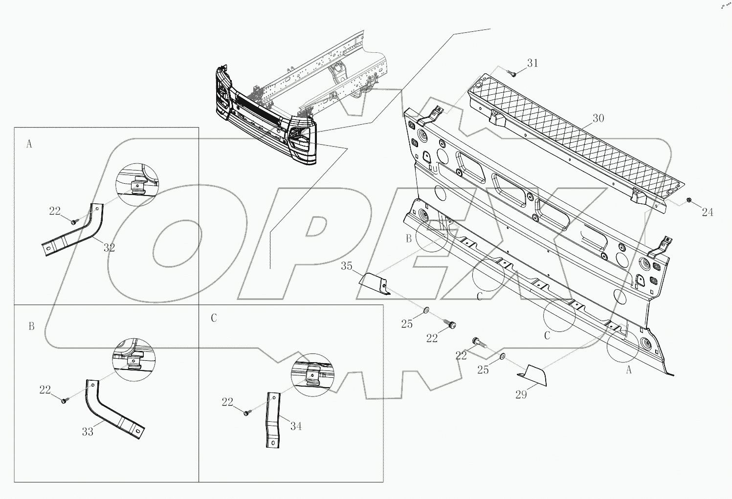  Front Bumper Logic Assembly