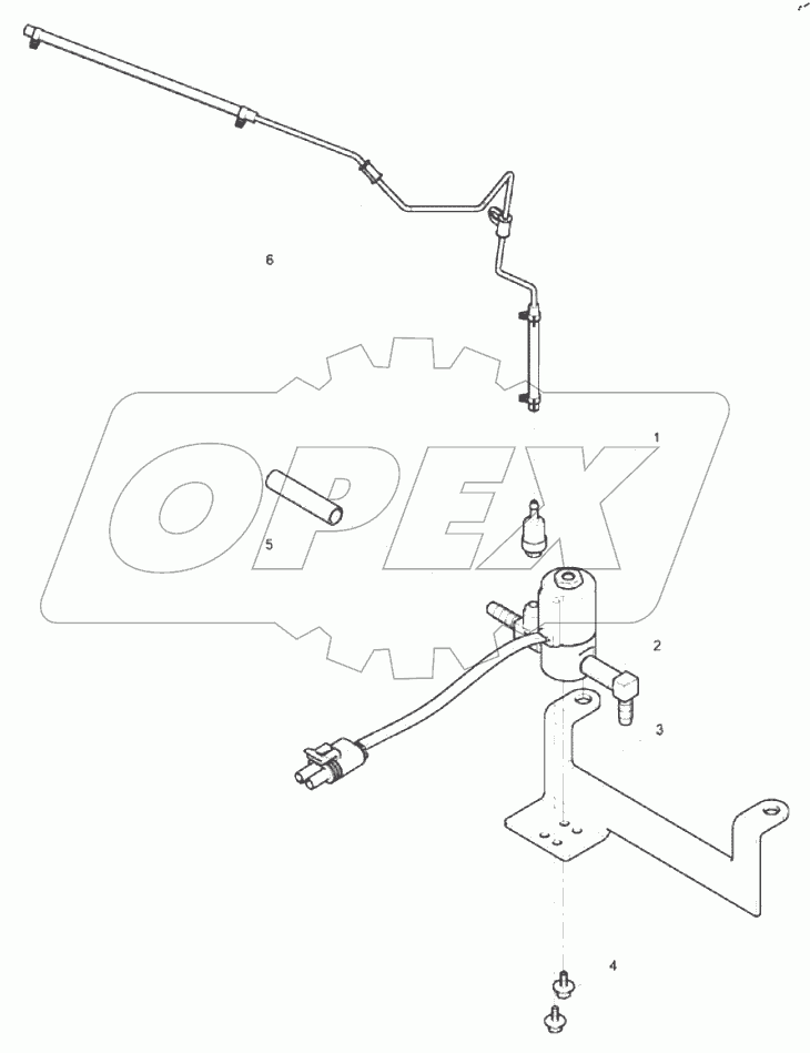  Waste Gas Control Valve and Pipe Assembly