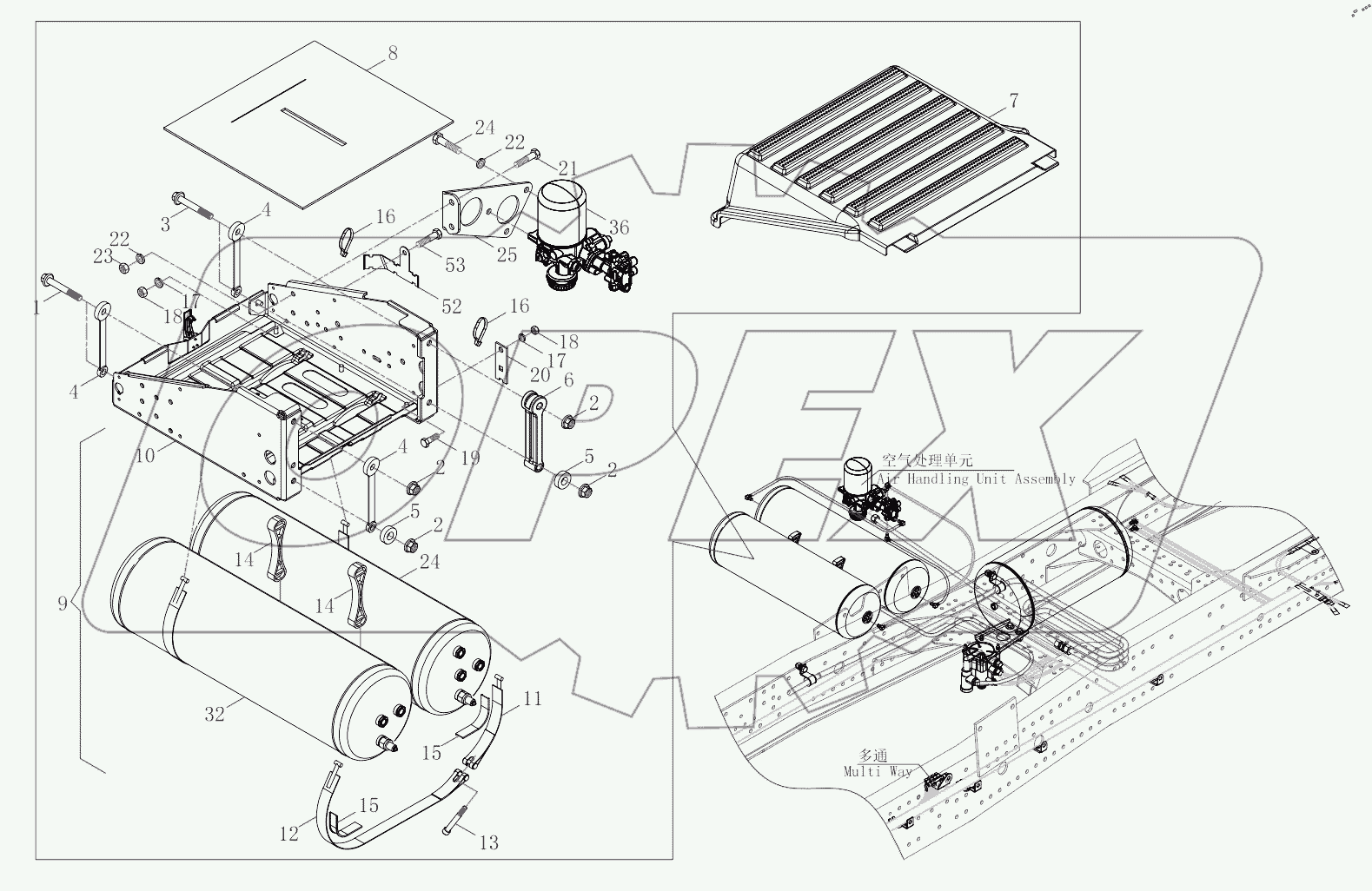  Air Reservoir Device Assembly