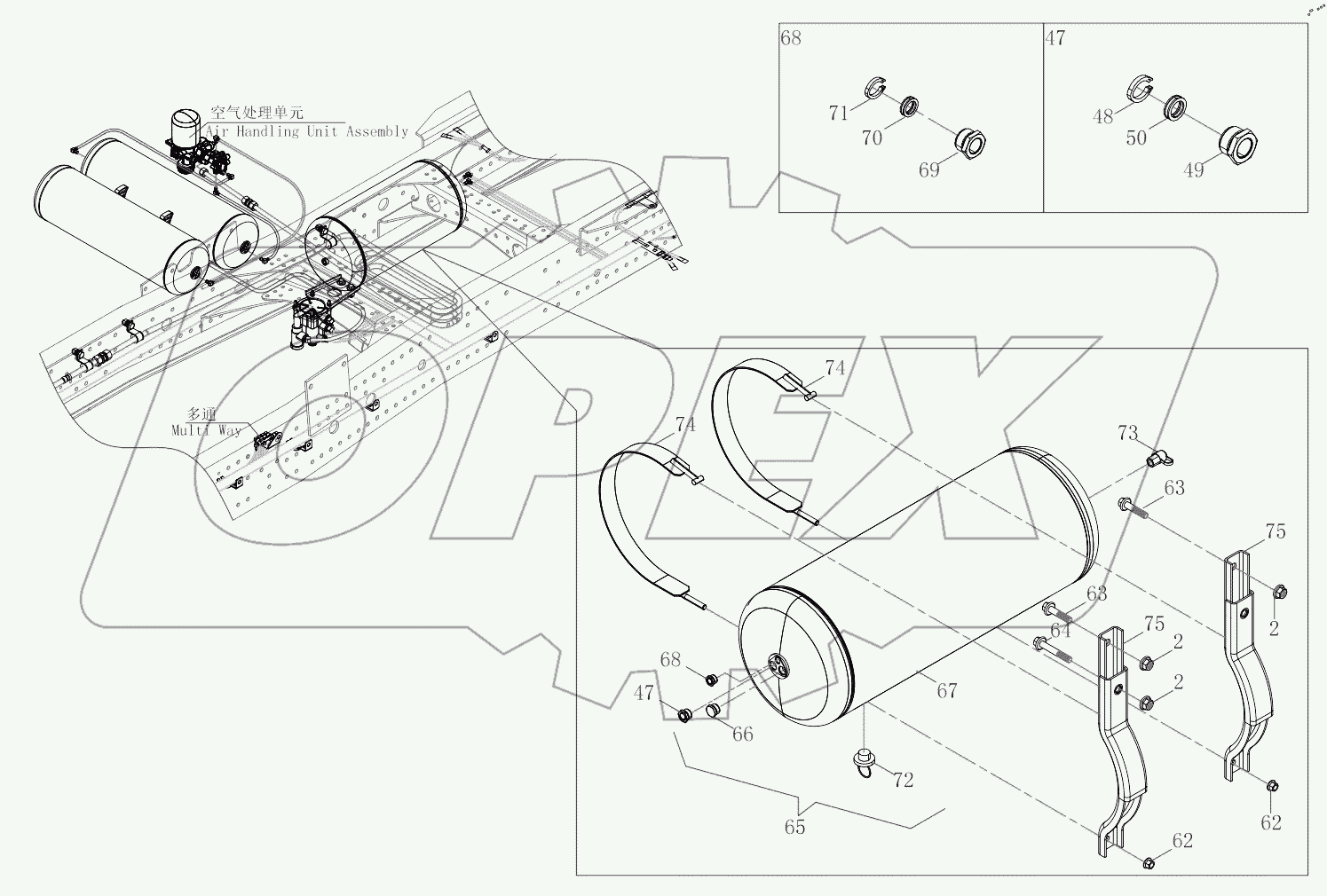  Air Reservoir Device Assembly
