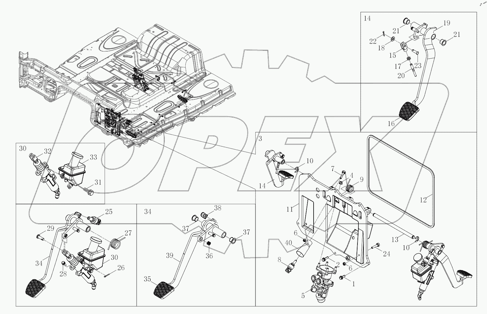  Brake Pedal Module Assembly