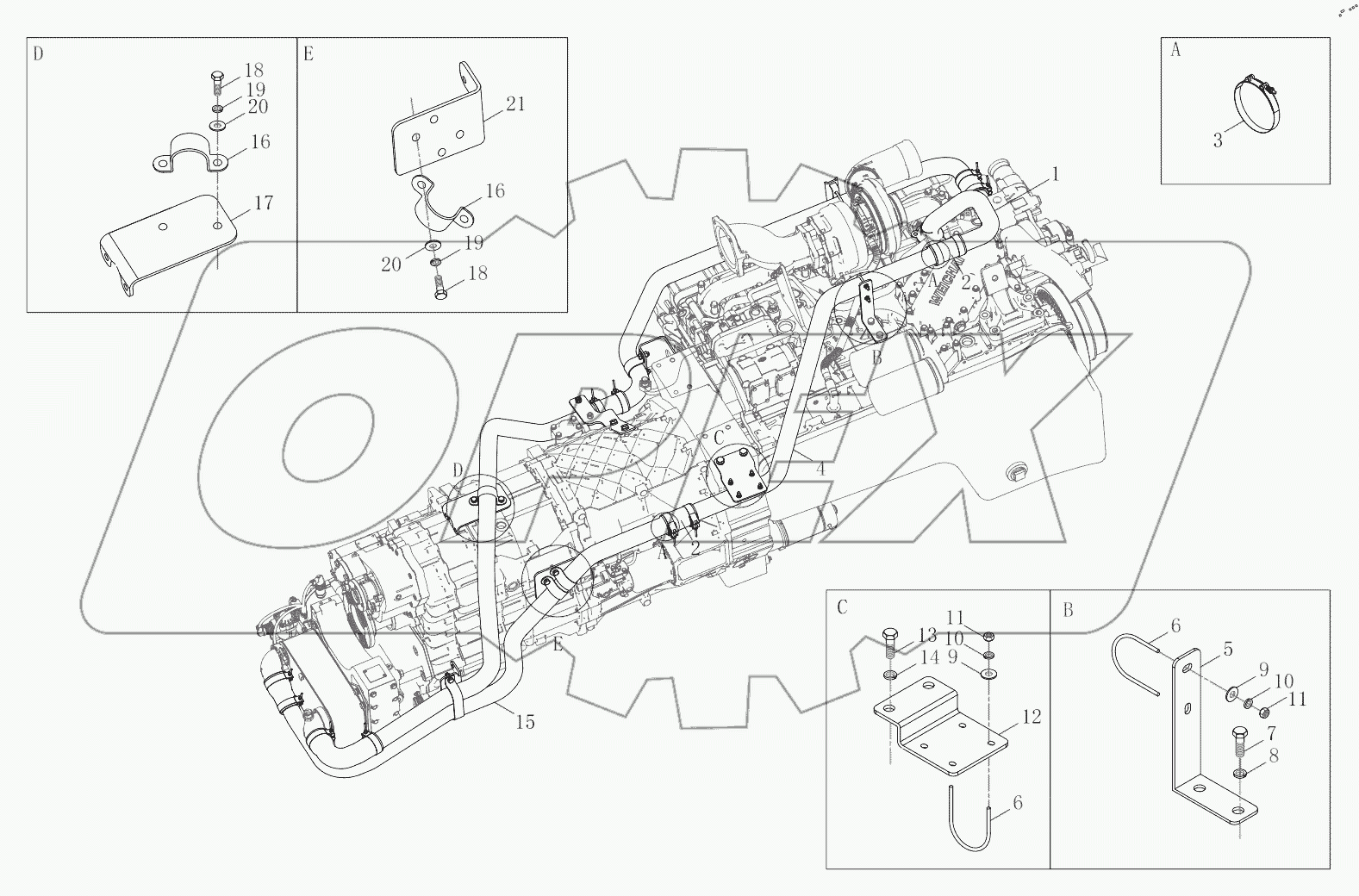  Retarder Cooling System Assembly