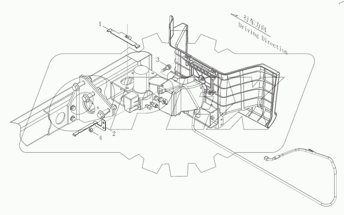  Hydraulic Tilting Switch Wire Harness Bracket Assembly