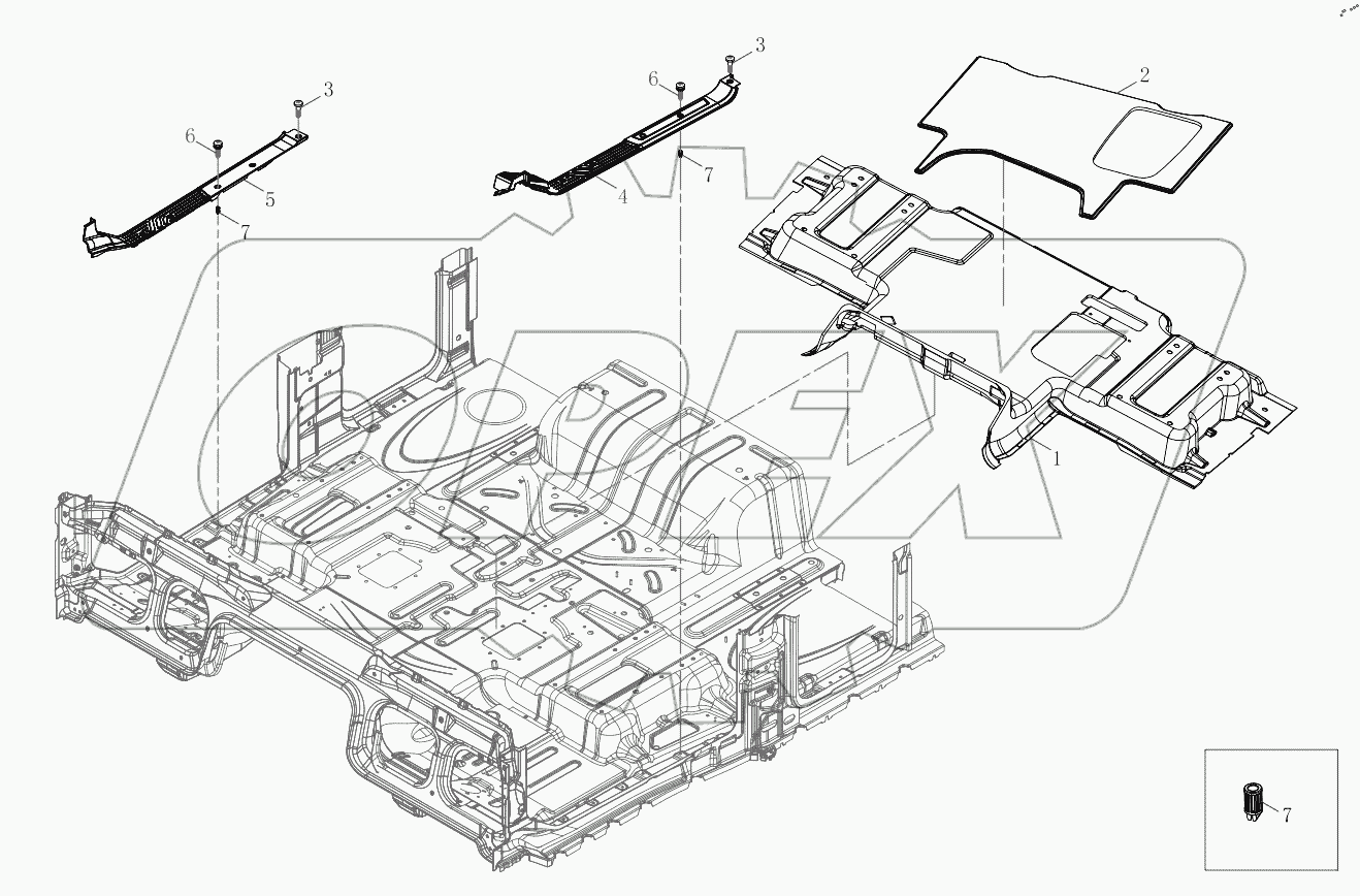  Carpet and Threshold Pressing Strip Assembly