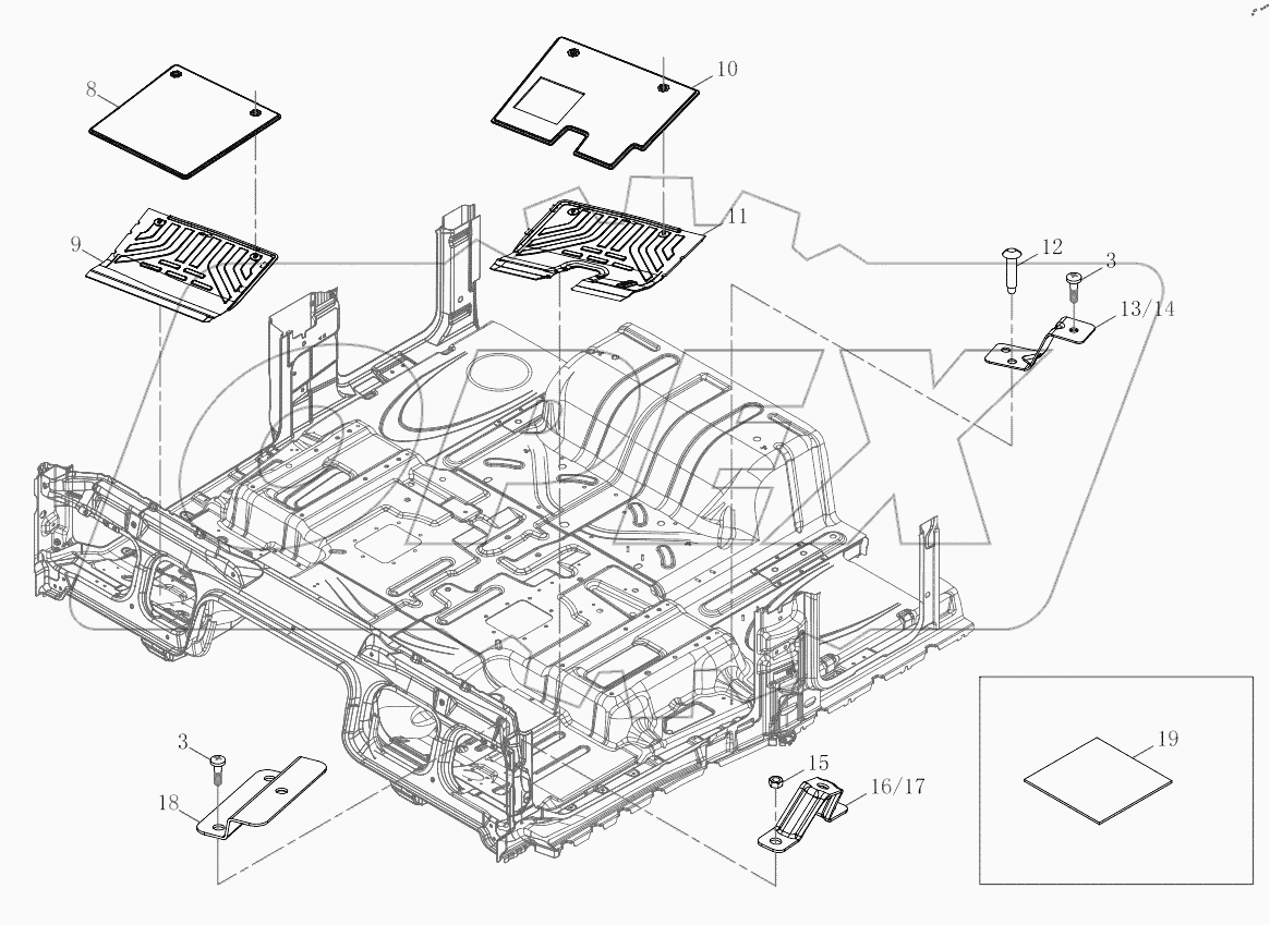  Carpet and Threshold Pressing Strip Assembly