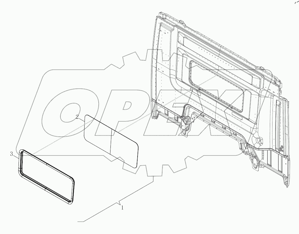  Rear Window Glass Module