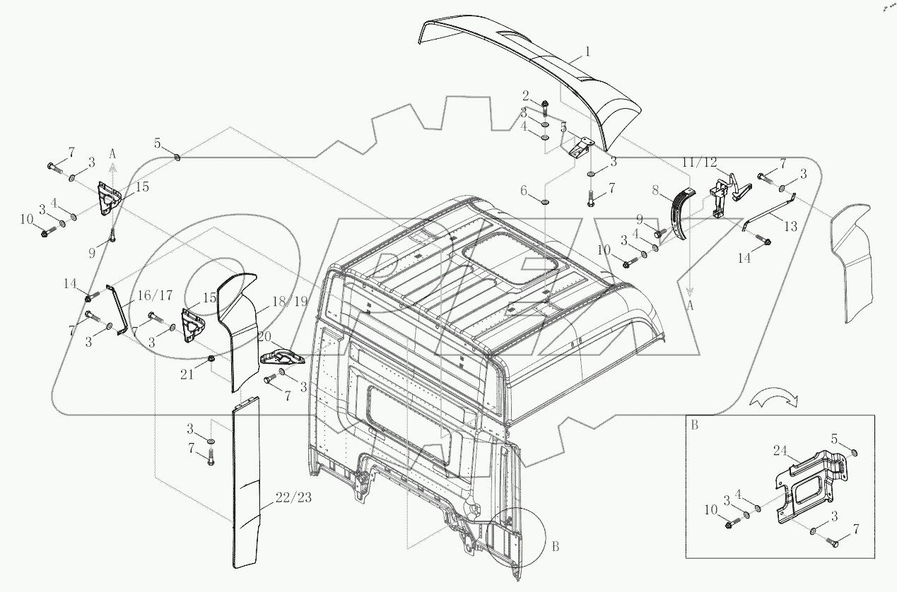  Top Cover Air Deflector Module