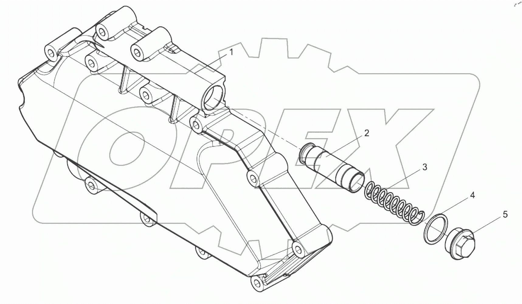  Oil cooler cap Assembly