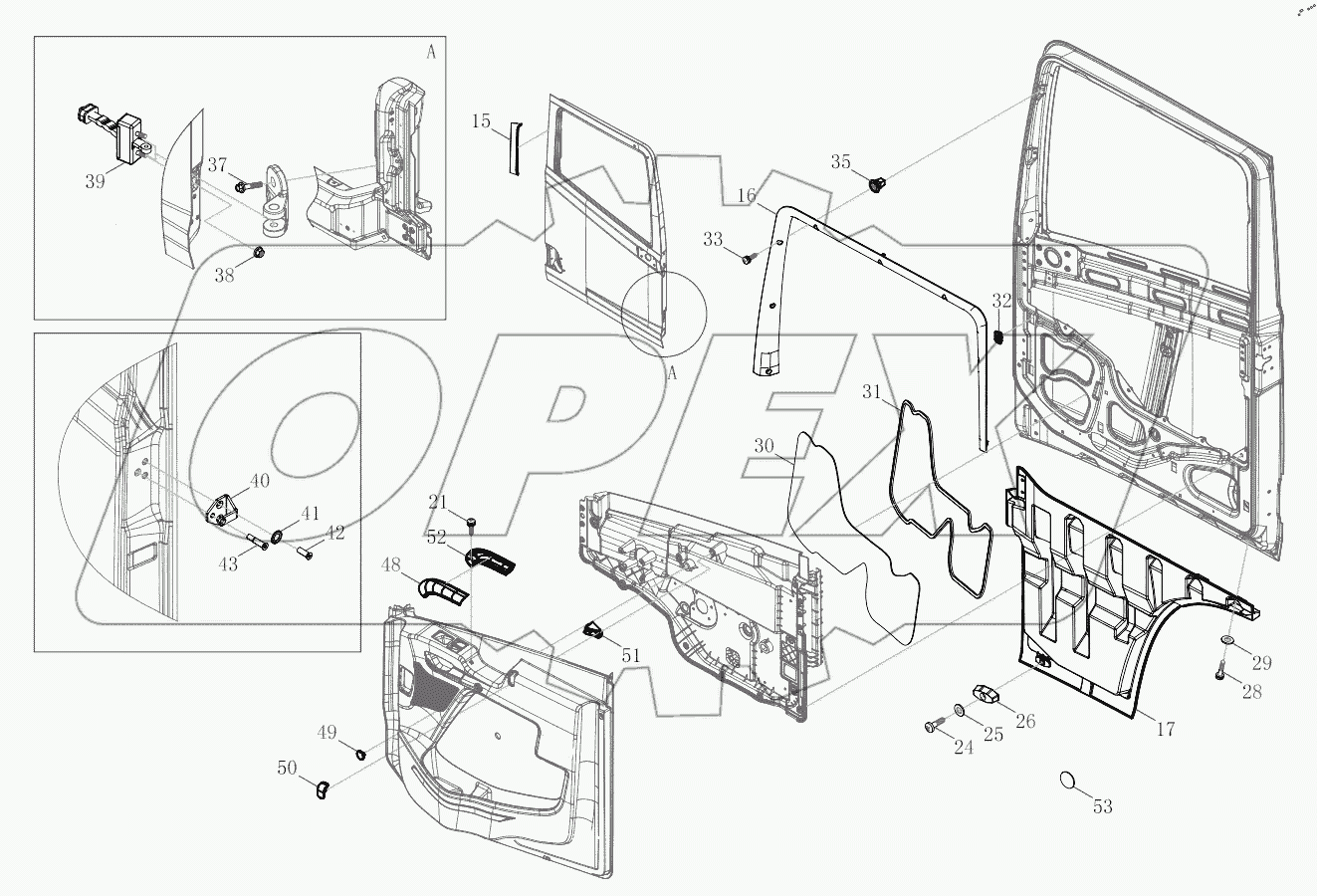  Front Door Basic Components Logic Assembly