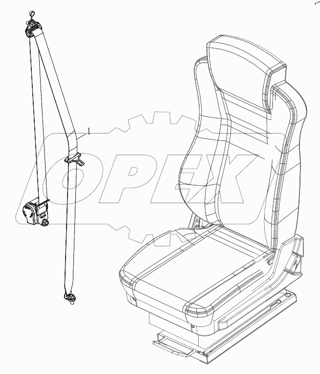  Safety Belt Logic Assembly