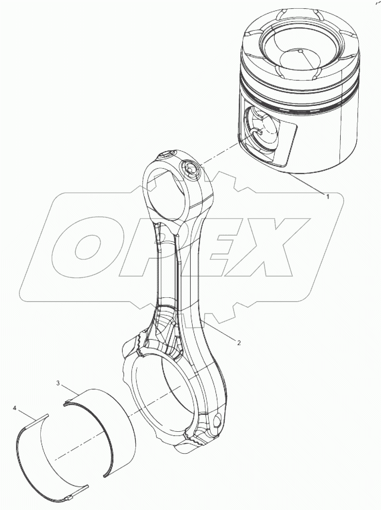  Connecting rod and piston group