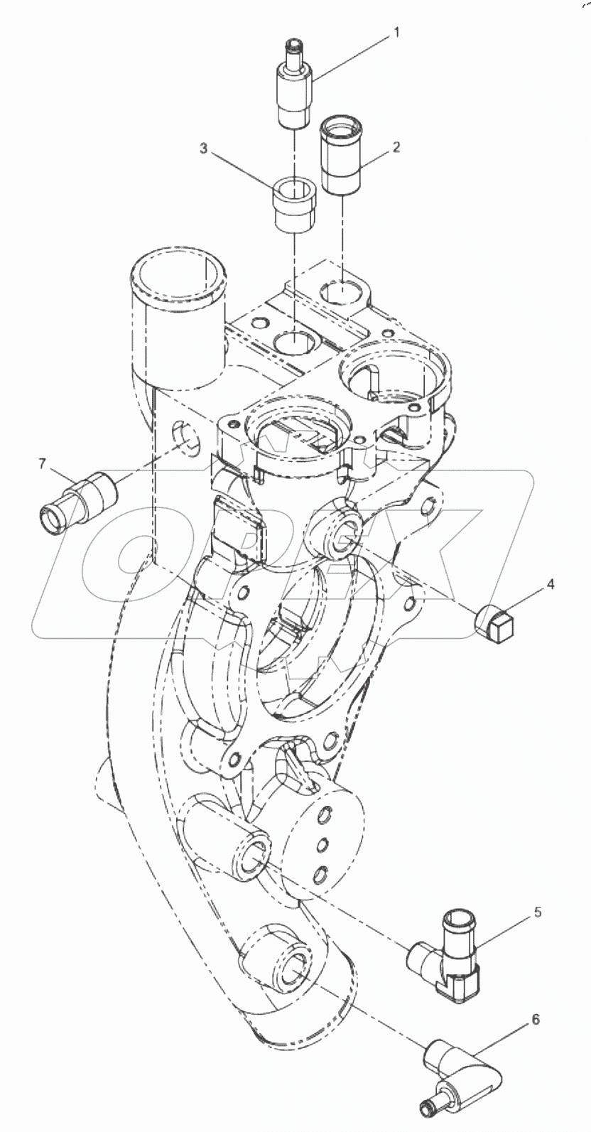  Water Pump Inlet Pipe Joint Group
