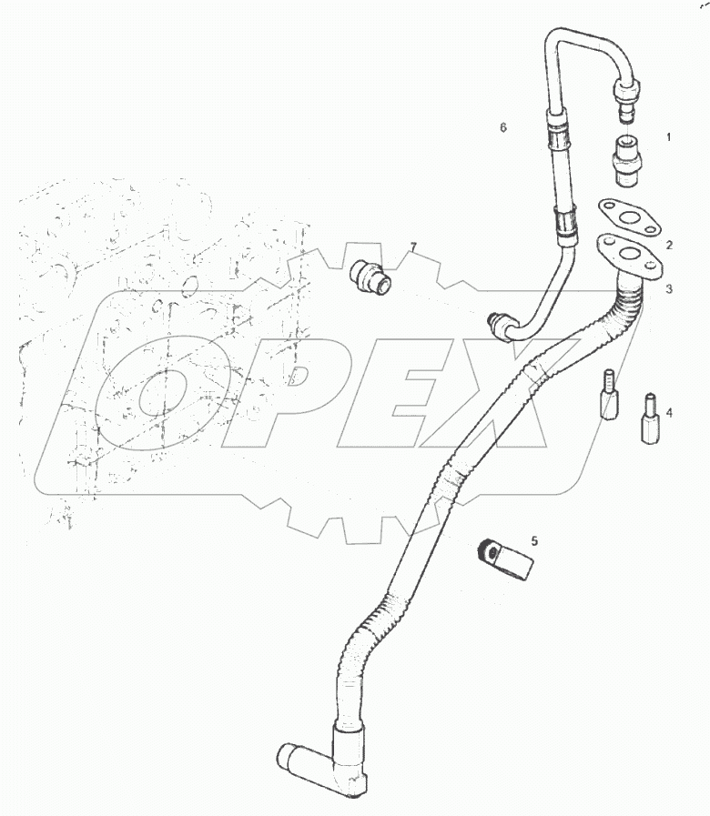  Turbocharger Oil Pipe Group