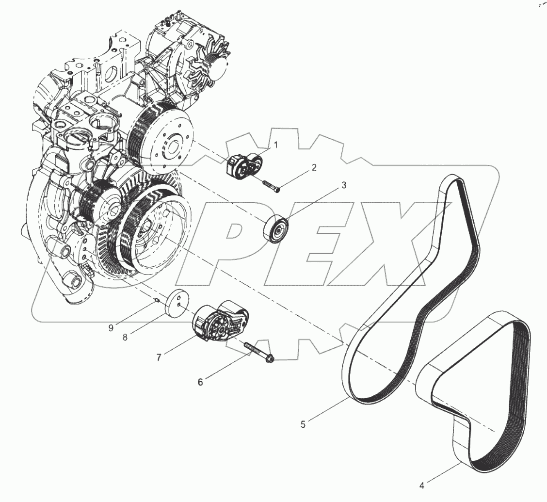  Tensioner And Belt Group