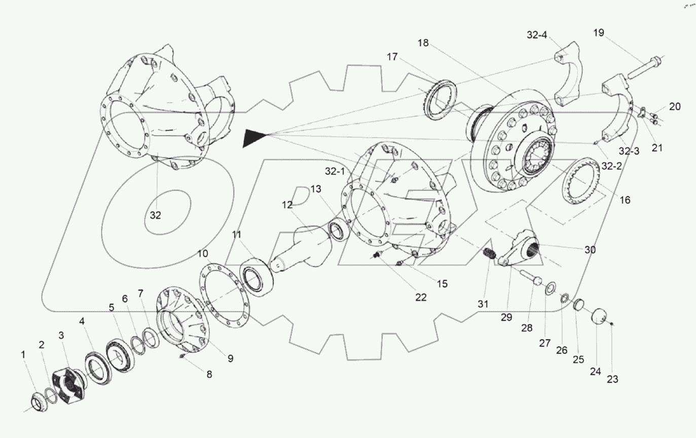  Редуктор заднего моста