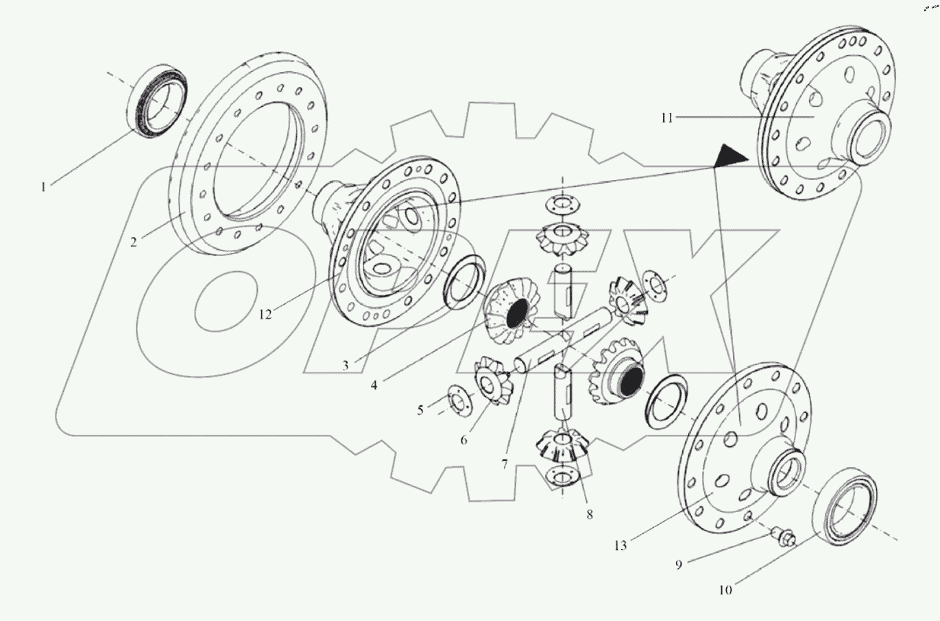  Дифференциал среднего моста