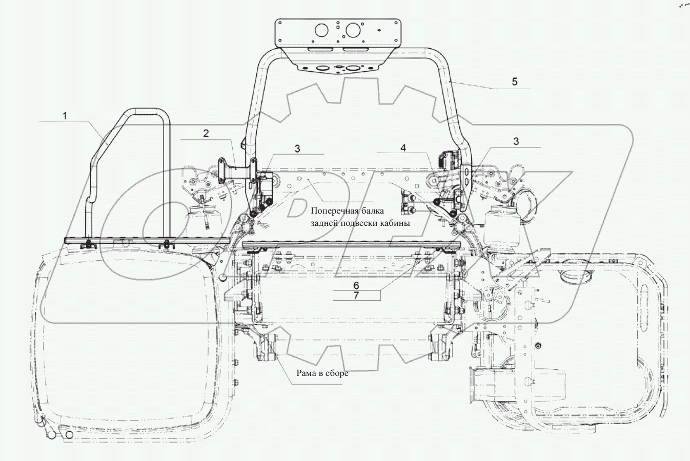  Платформа сцепного устройства