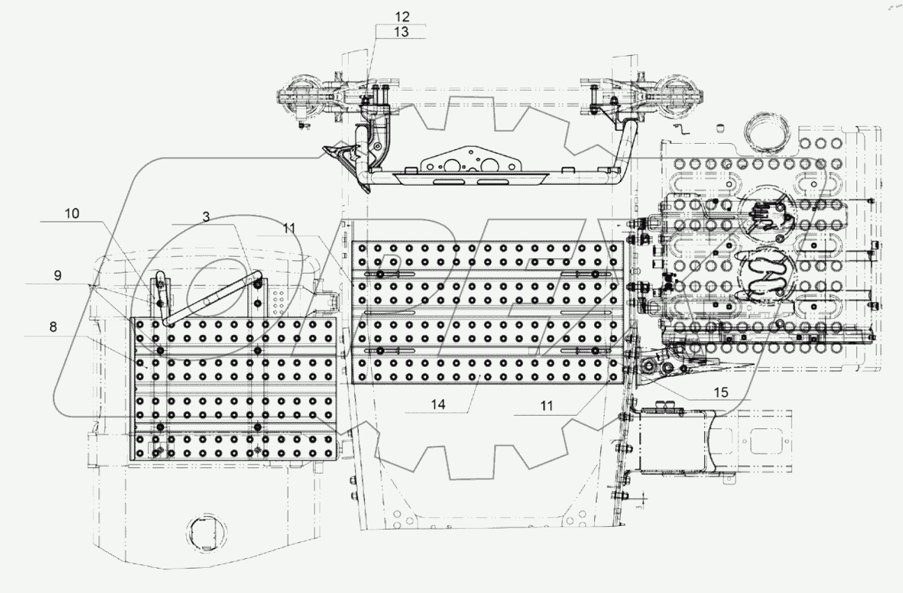  Платформа сцепного устройства