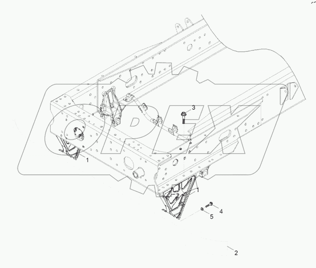  Передний противоподкатный брус