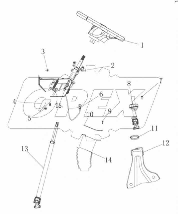  Рулевое колесо и рулевая колонка