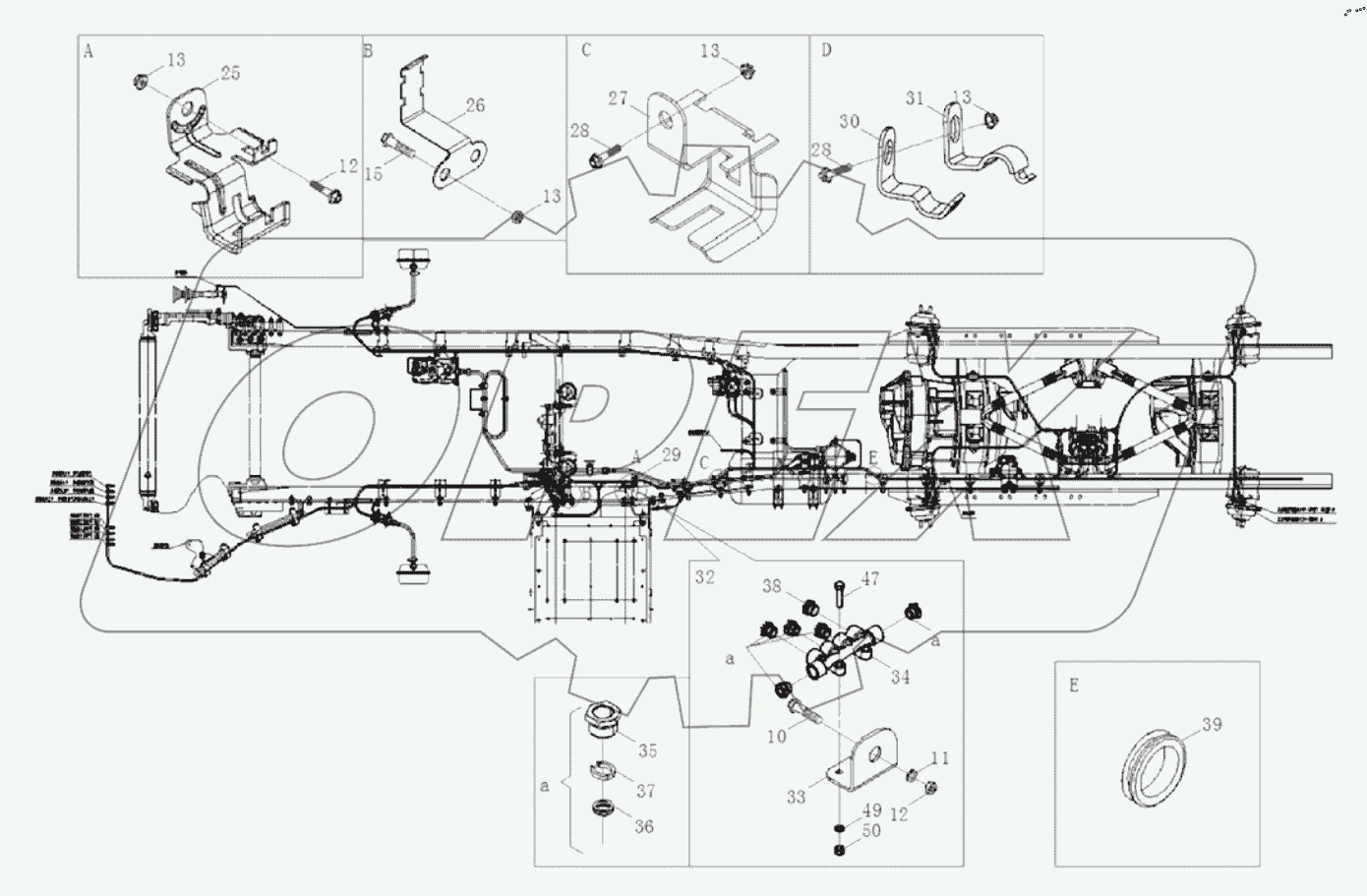  Трубопроводы тормозной системы