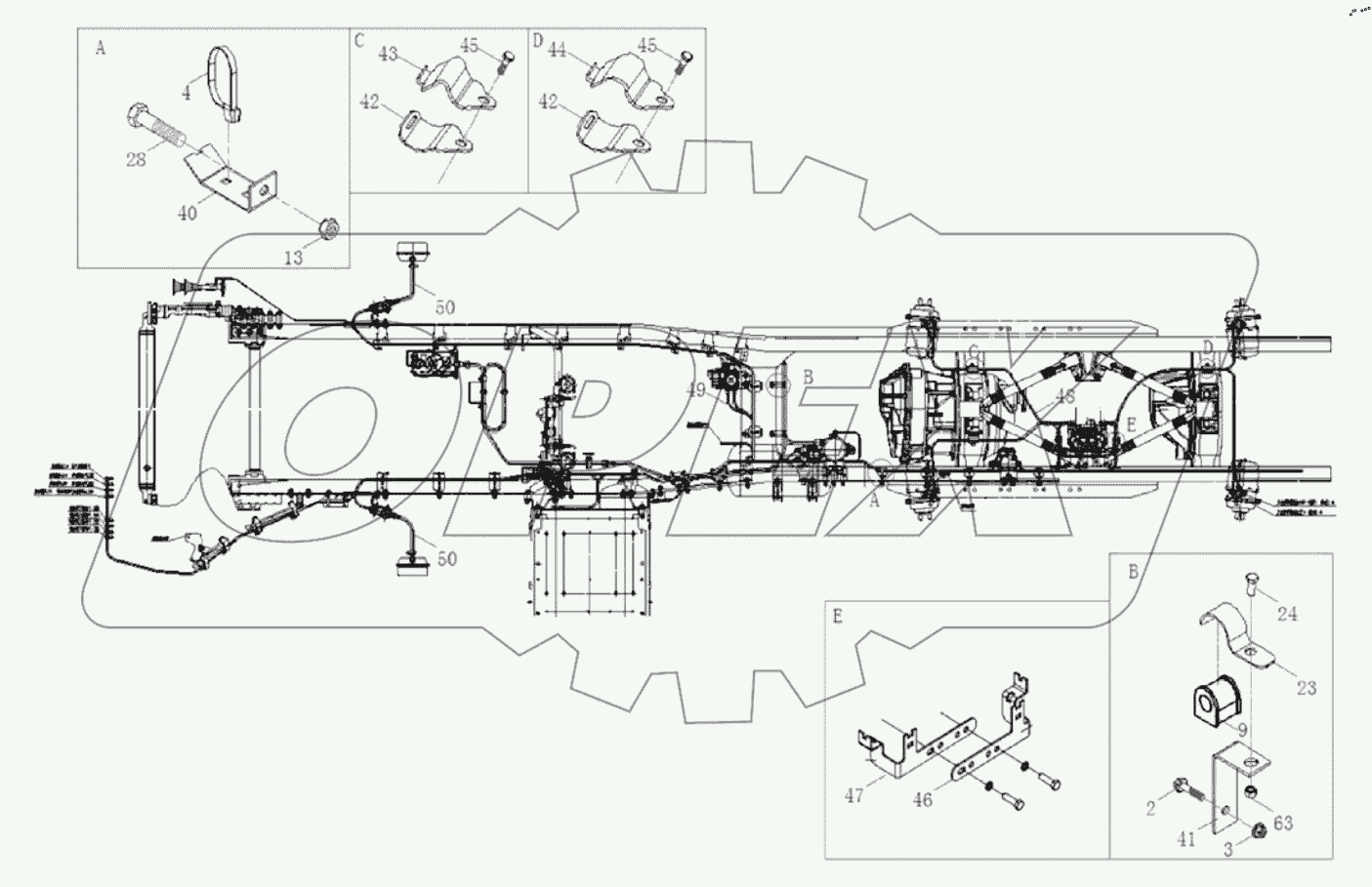  Трубопроводы тормозной системы