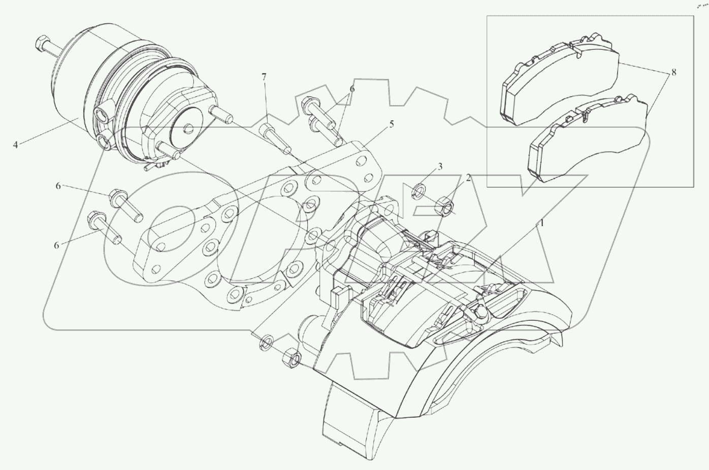  Тормоза задних колес