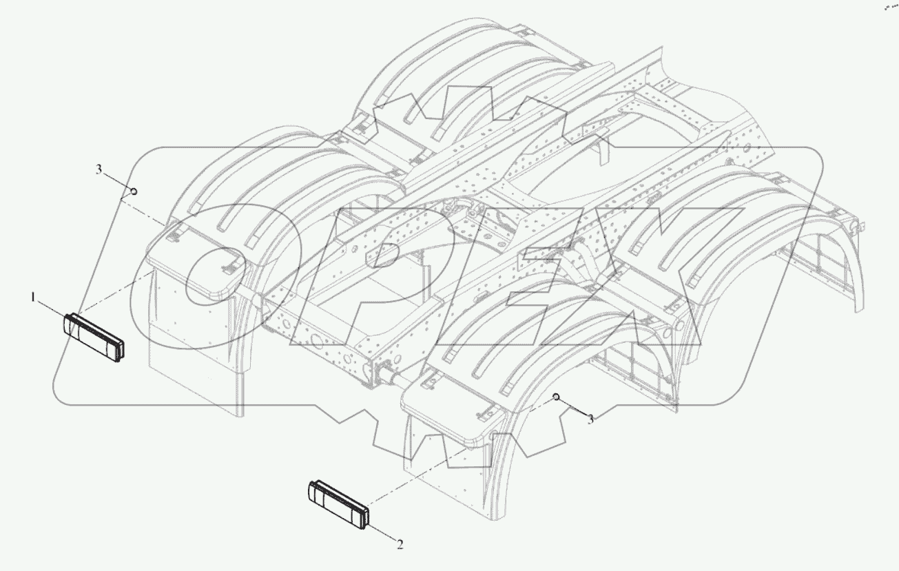  Задний комбинированный фонарь