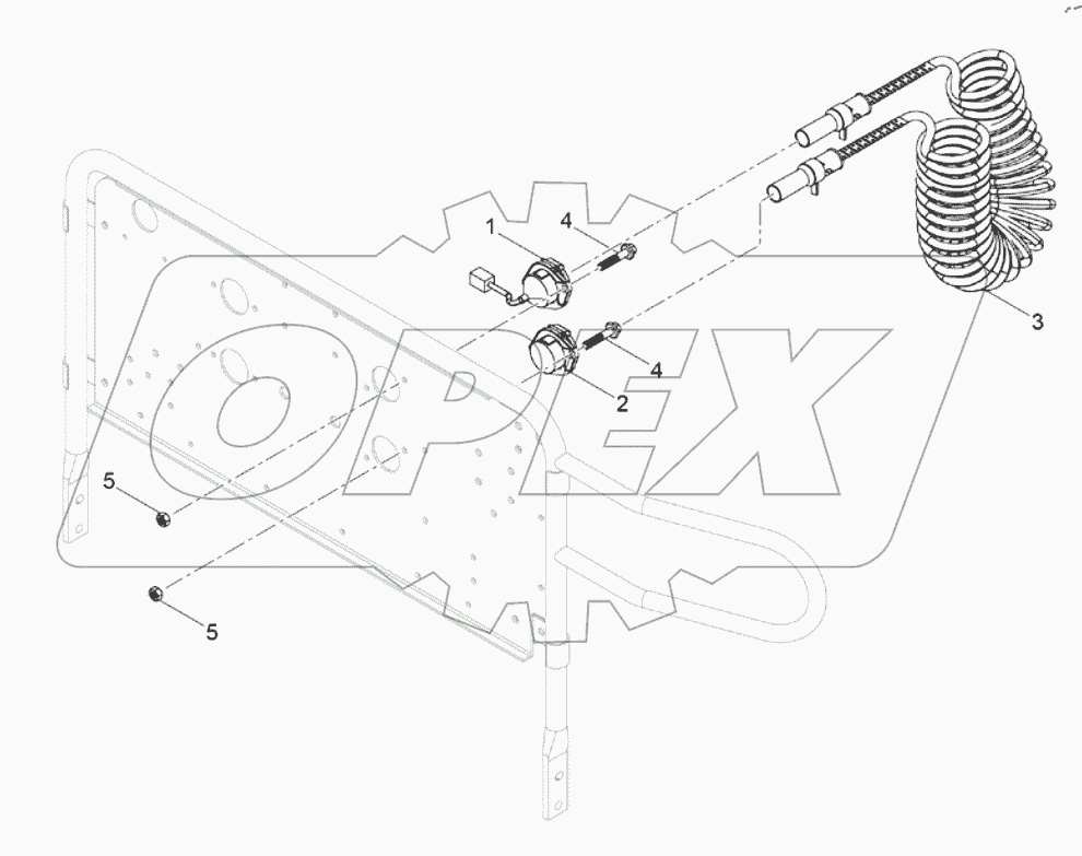  Разъем кабеля ABS прицепа