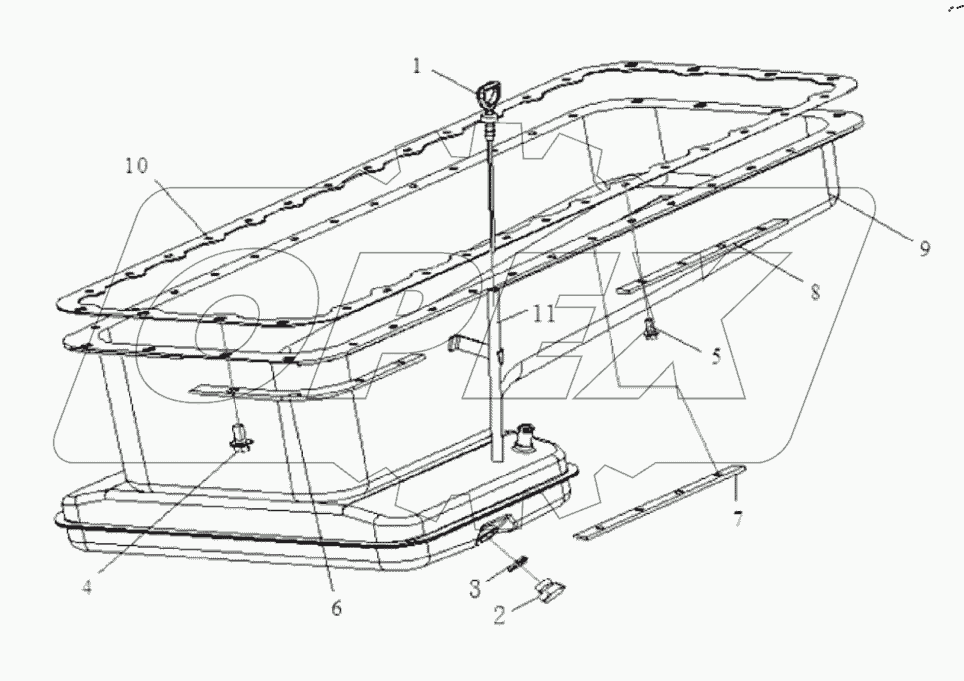  Поддон картера