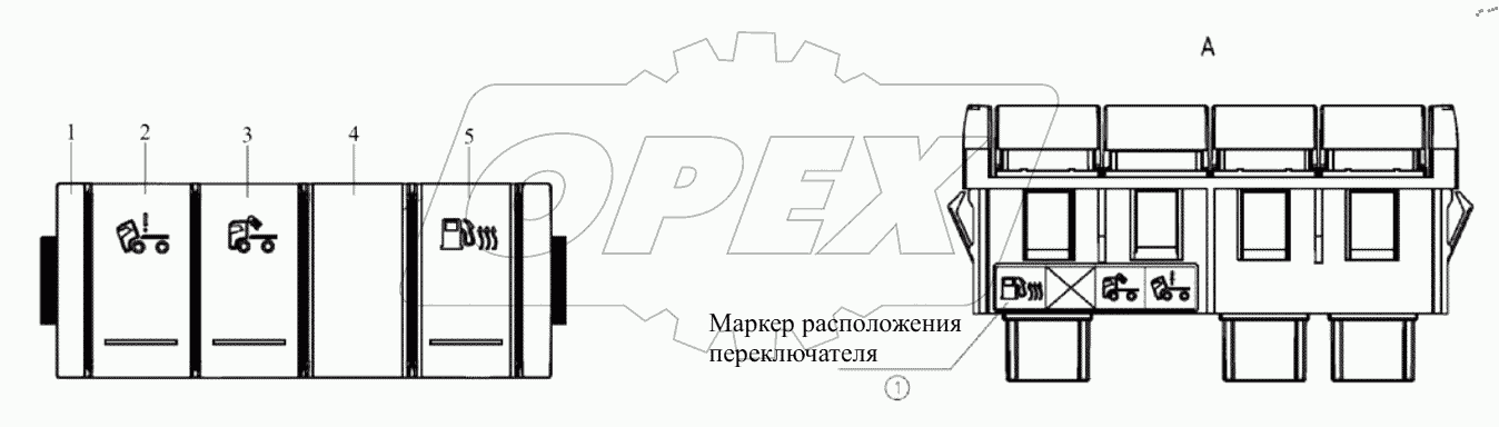  Блок четырех клавиш