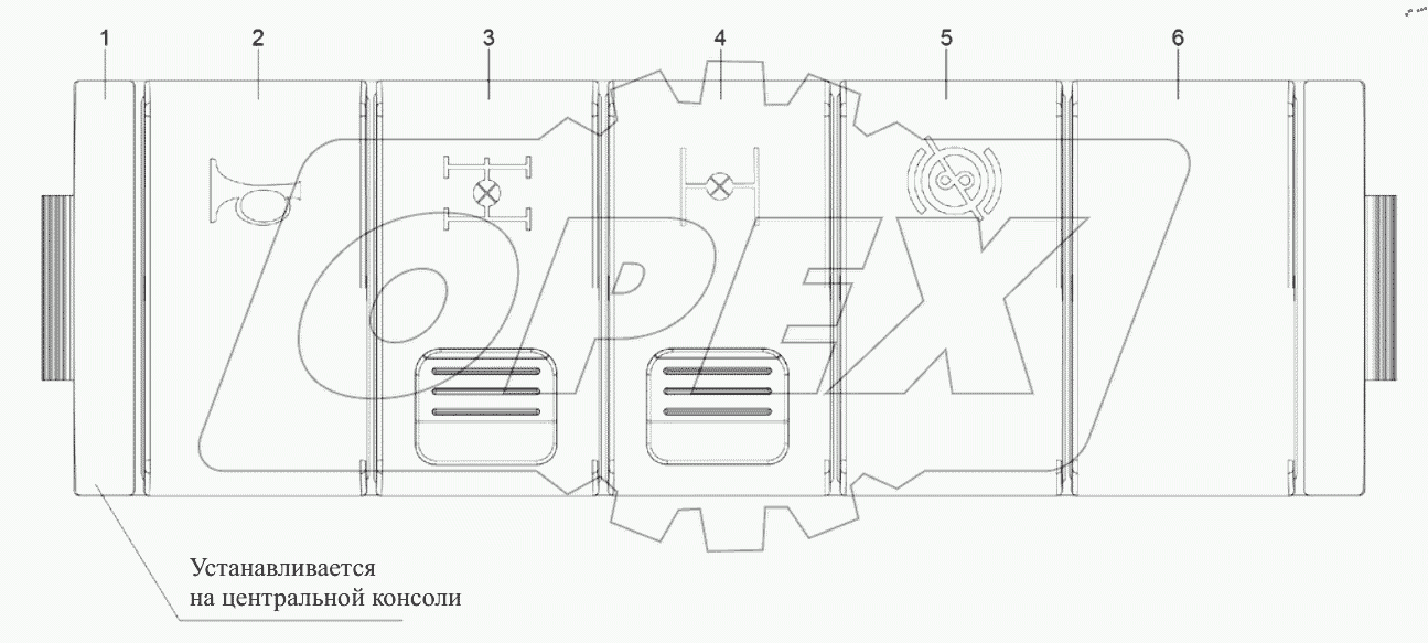  Блок пяти клавиш (1)