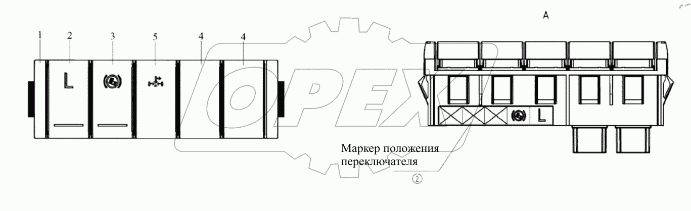  Блок пяти клавиш (2)
