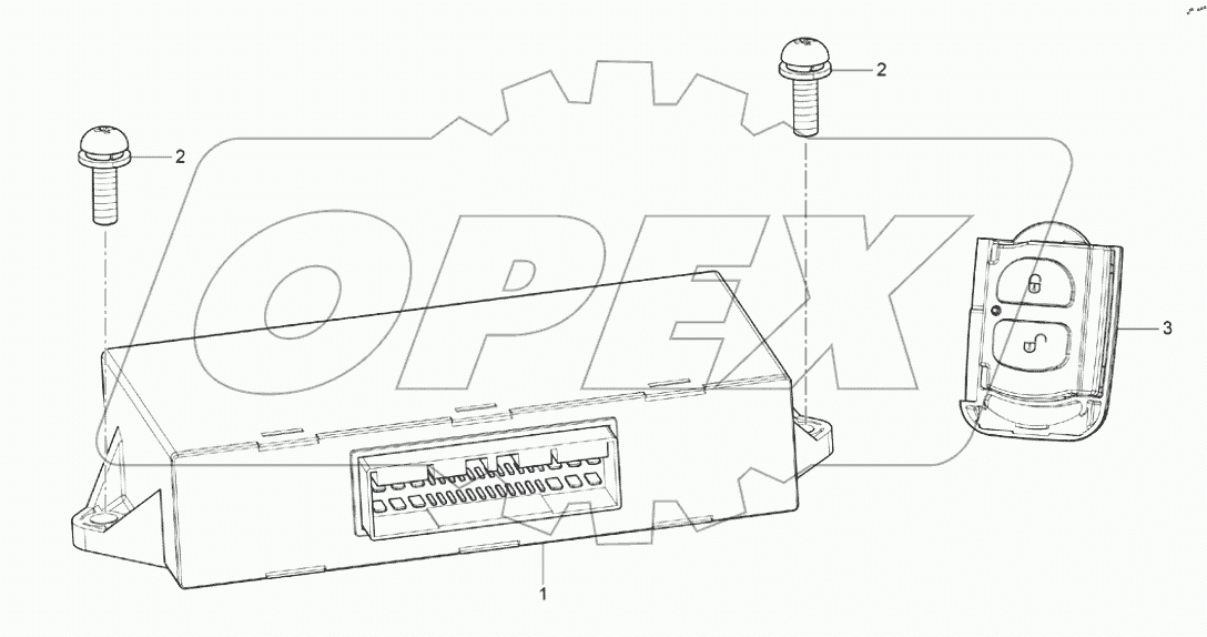  Блок управления двери