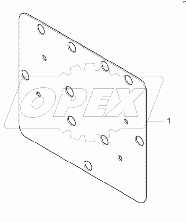  Кронштейн блока управления аварийного вызова