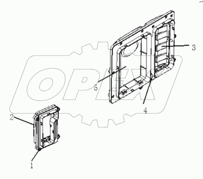  Коммутационный блок передней стенки