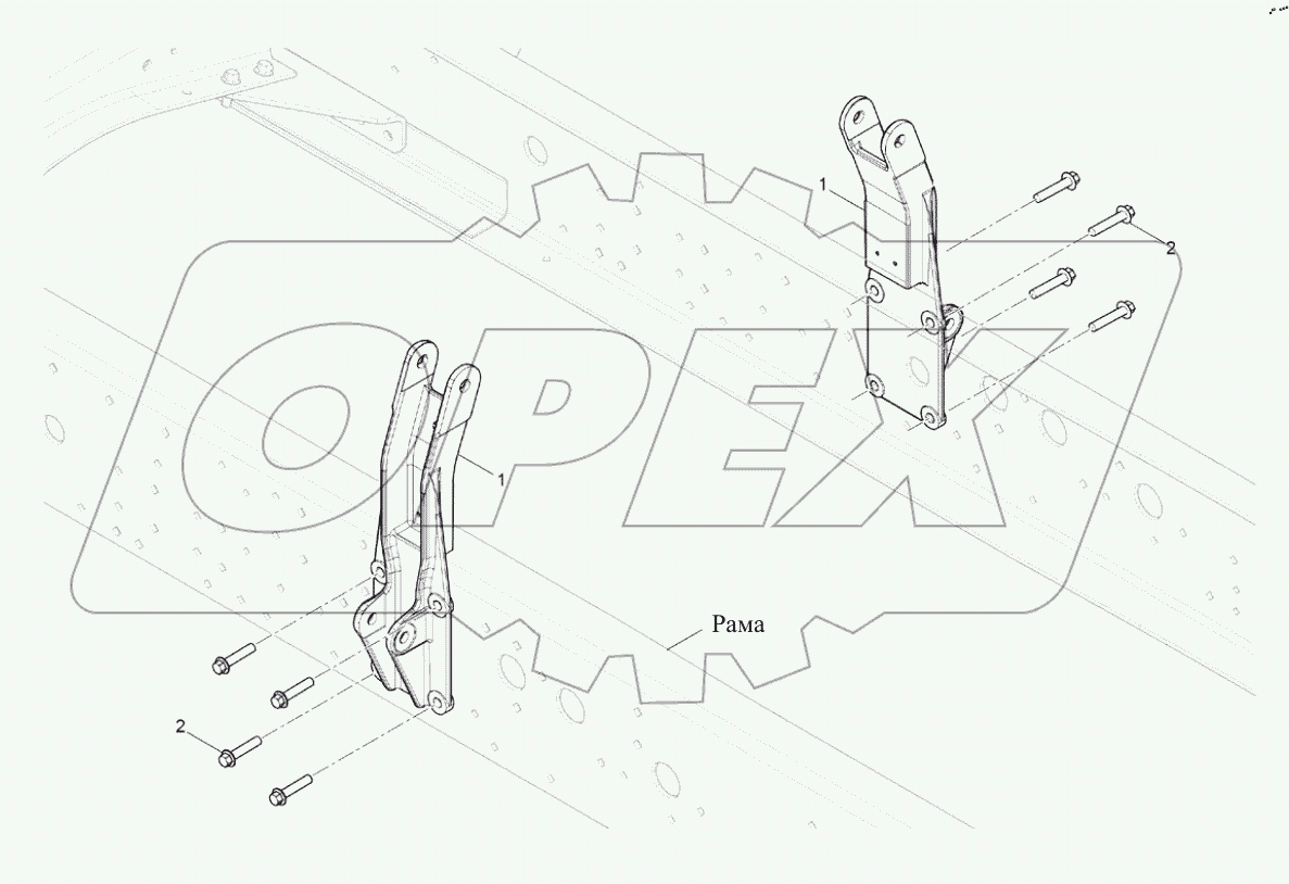  Задняя подвеска кабины