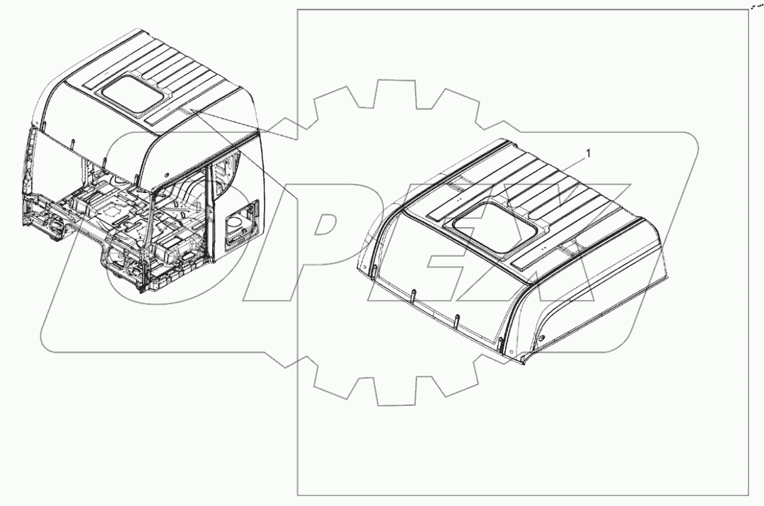  Крыша кабины