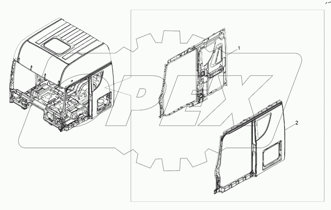  Боковина кабины