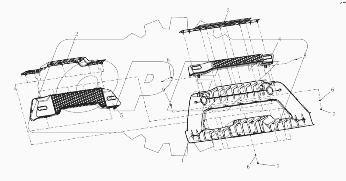  Передний бампер
