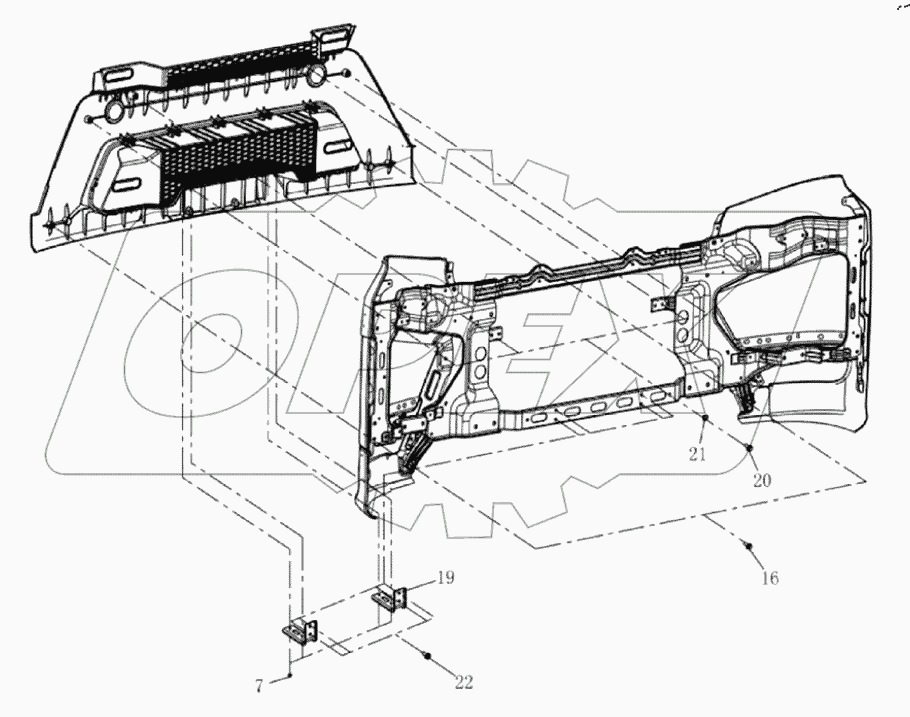  Передний бампер